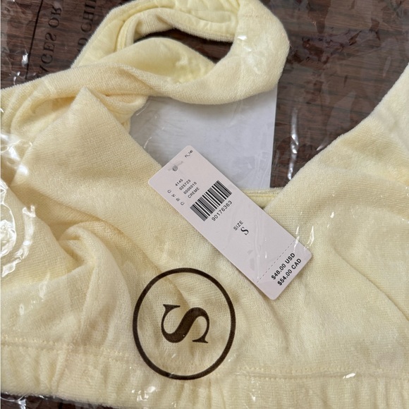 NWT Sunday in Brooklyn Scoop Neck Terry Bra Top - Picture 5 of 7